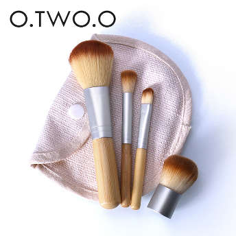 【goodspop】O.TWO.O シンプル 4本 竹製 美容ツール メイクブラシ