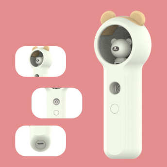 【goodspop】可愛い 創造性 クマ 噴霧式 加湿器 USB充電式 mini 補水美容器