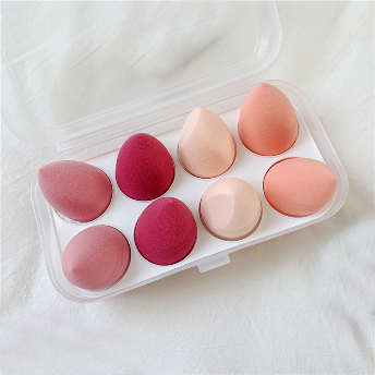 【goodspop】８点セット ピッタリ系 スポンジ powder Proof ドライ・ウェット両方対応 makeup Egg