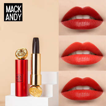 【goodspop】MACK ANDY 1本3色 カリスマ性溢れる 発色良い マット感 多色 塗りやすさ ナチュラル立体口紅