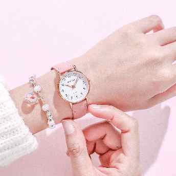 【goodspop】優しい雰囲気 ラウンド 夜光 ファッション カジュアル シンプル 腕時計